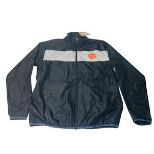 NCAA Clemson Tigers Rivalry Threads Windbreaker Jacket Black NEW Mens Medium